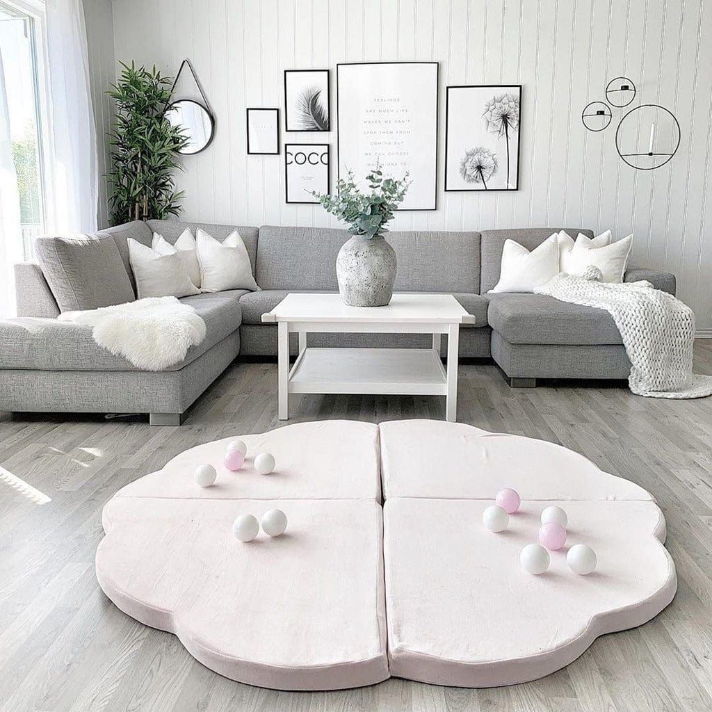 Meow Baby Cloud Shaped Foldable Baby Play Mat in lounge