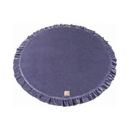 Meow Baby Round Fill Baby Play Mat in indigo blue