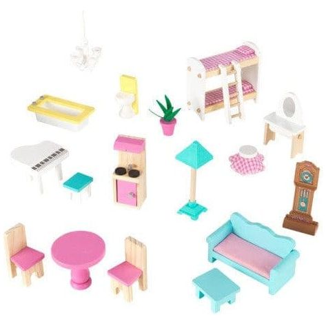furniture and accessories from KidKraft Abbey Manor Dollhouse