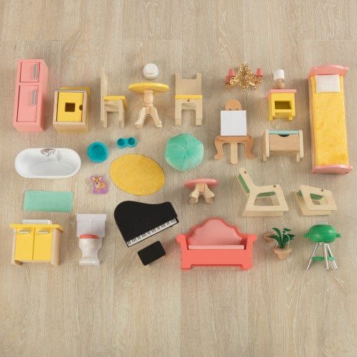 KidKraft Lola Mansion Dollhouse furniture and accessories