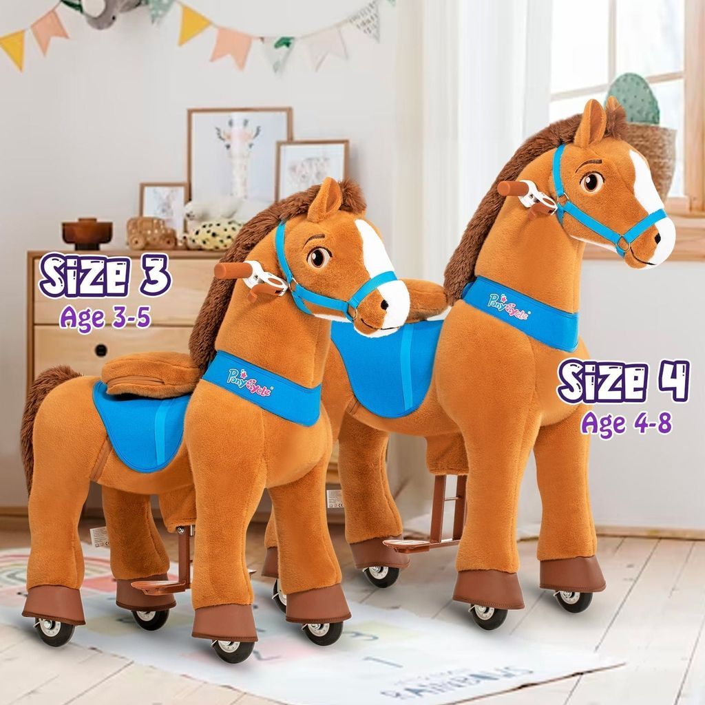 Ponycycle Model E Toy Horse Riding Age 4-8 age and size guide