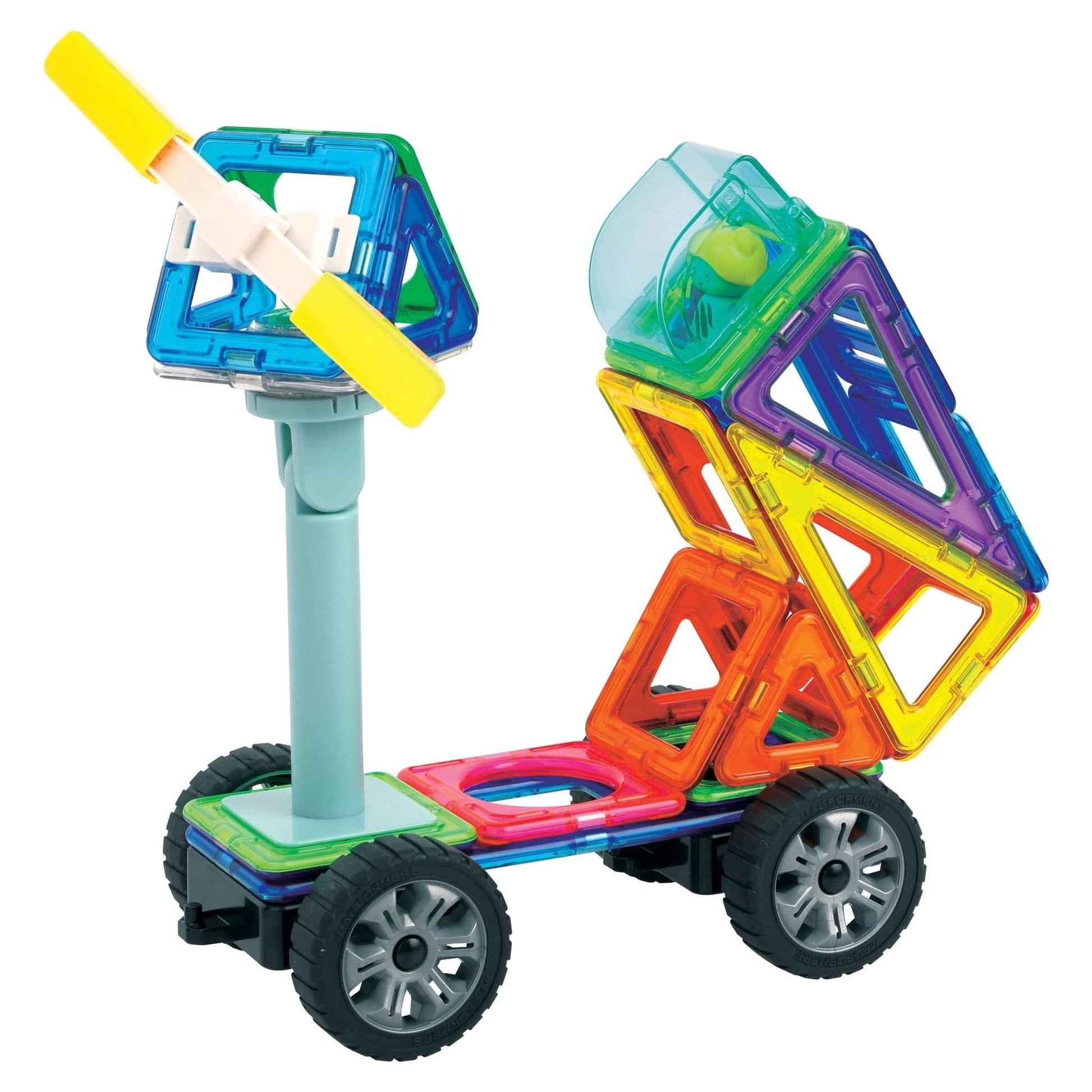 space buggy made from Magformers Construction Toy Mystery Spin Set