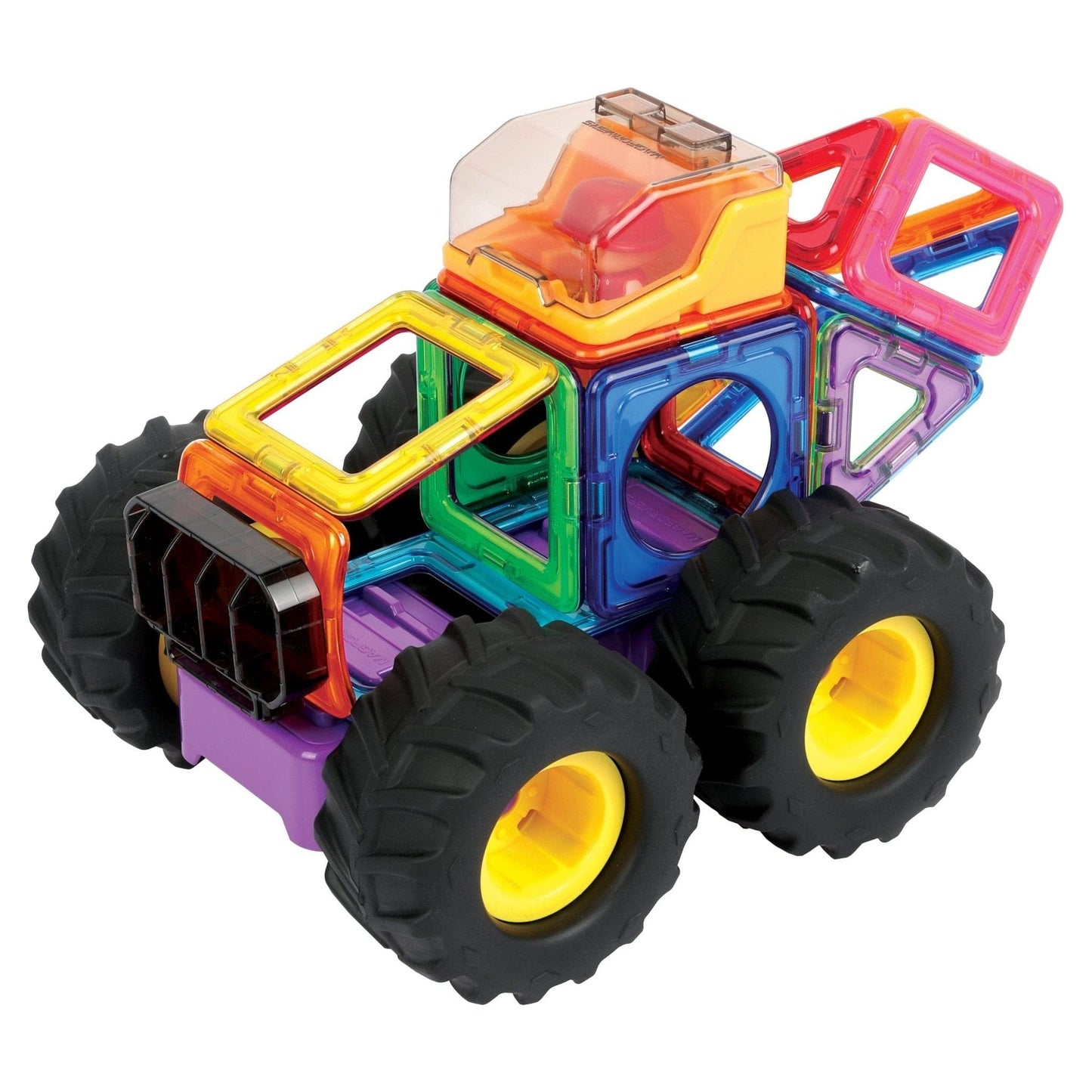 4x4 car shape made from Magformers Construction Toy Giant Wheel Set