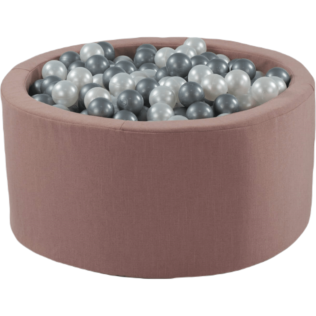 Misioo Eco Ball Pit Pink with 200 Grey Balls side