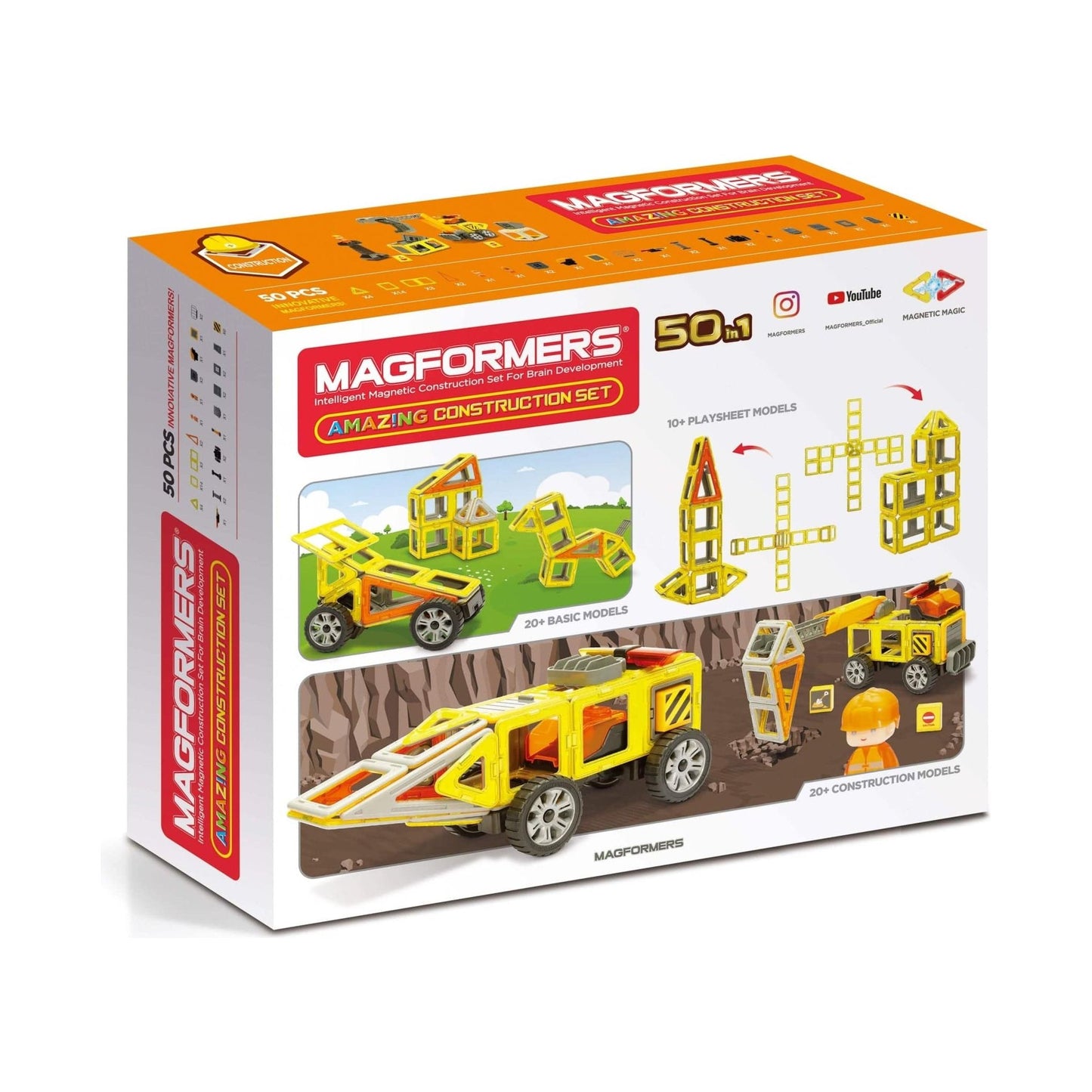 Magformers Amazing Construction 50 Piece Set box
