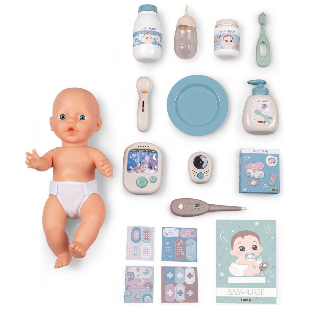 doll and accessories from Smoby Baby Nurse 3 in 1 Electronic Nursery