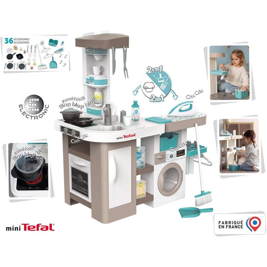 features of Smoby Tefal Studio Utility Kitchen