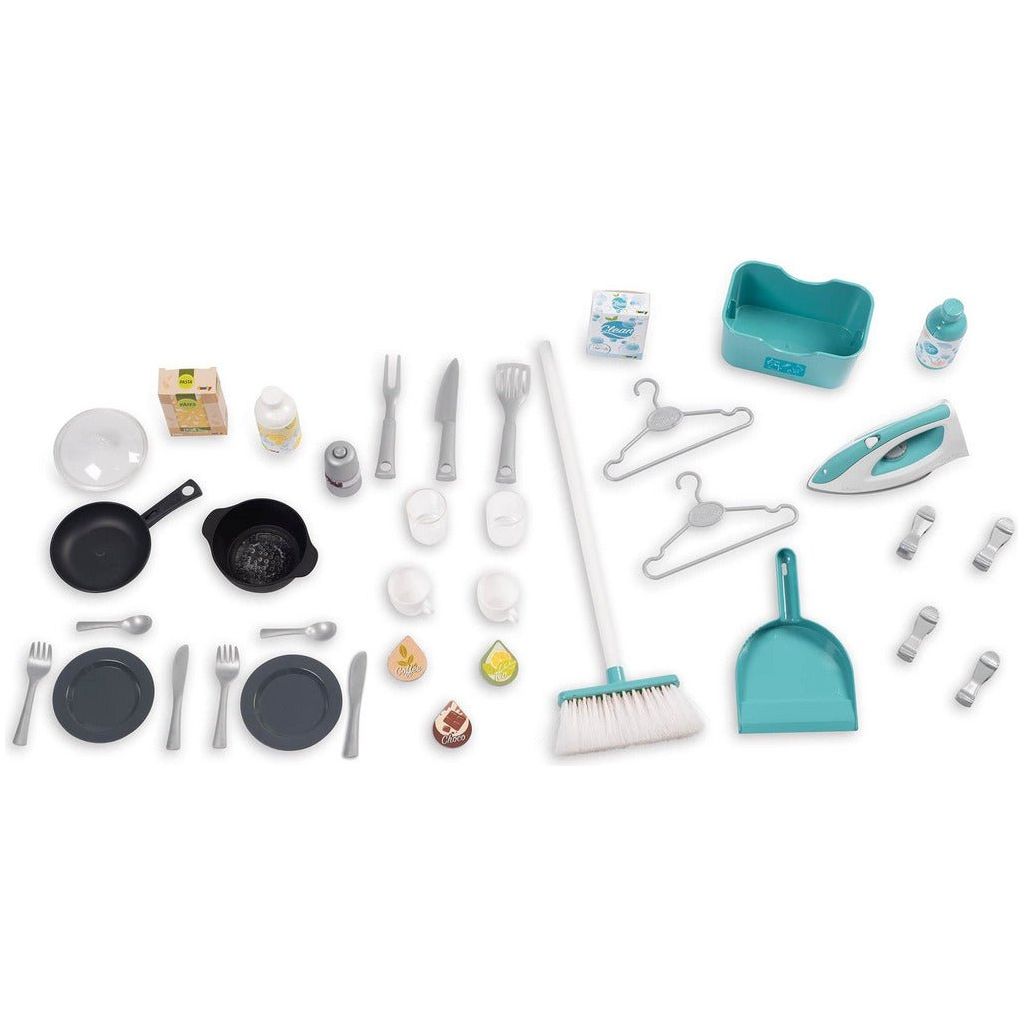accessories and utensils from Smoby Tefal Studio Utility Kitchen playset