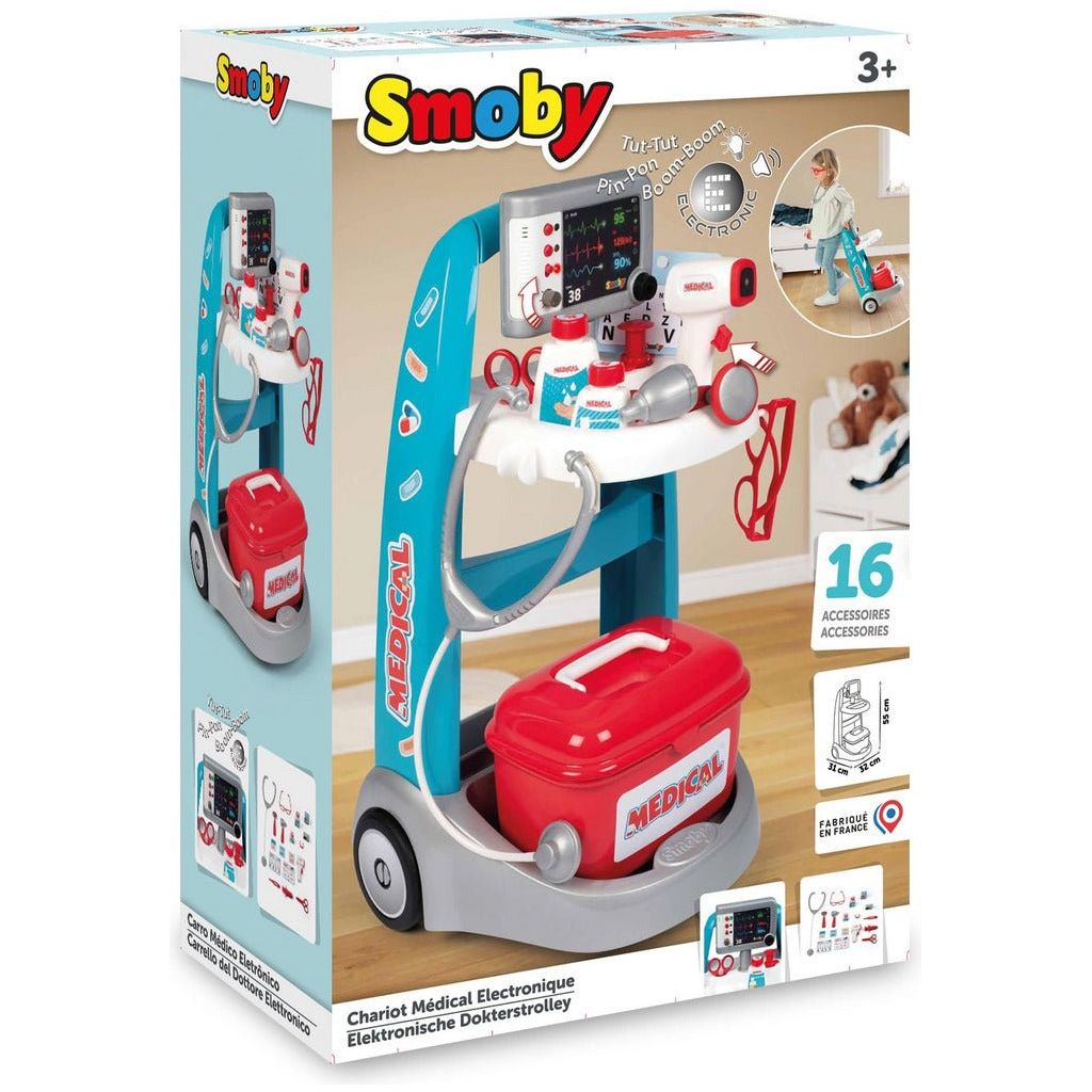 Smoby Medical Rescue Trolley box