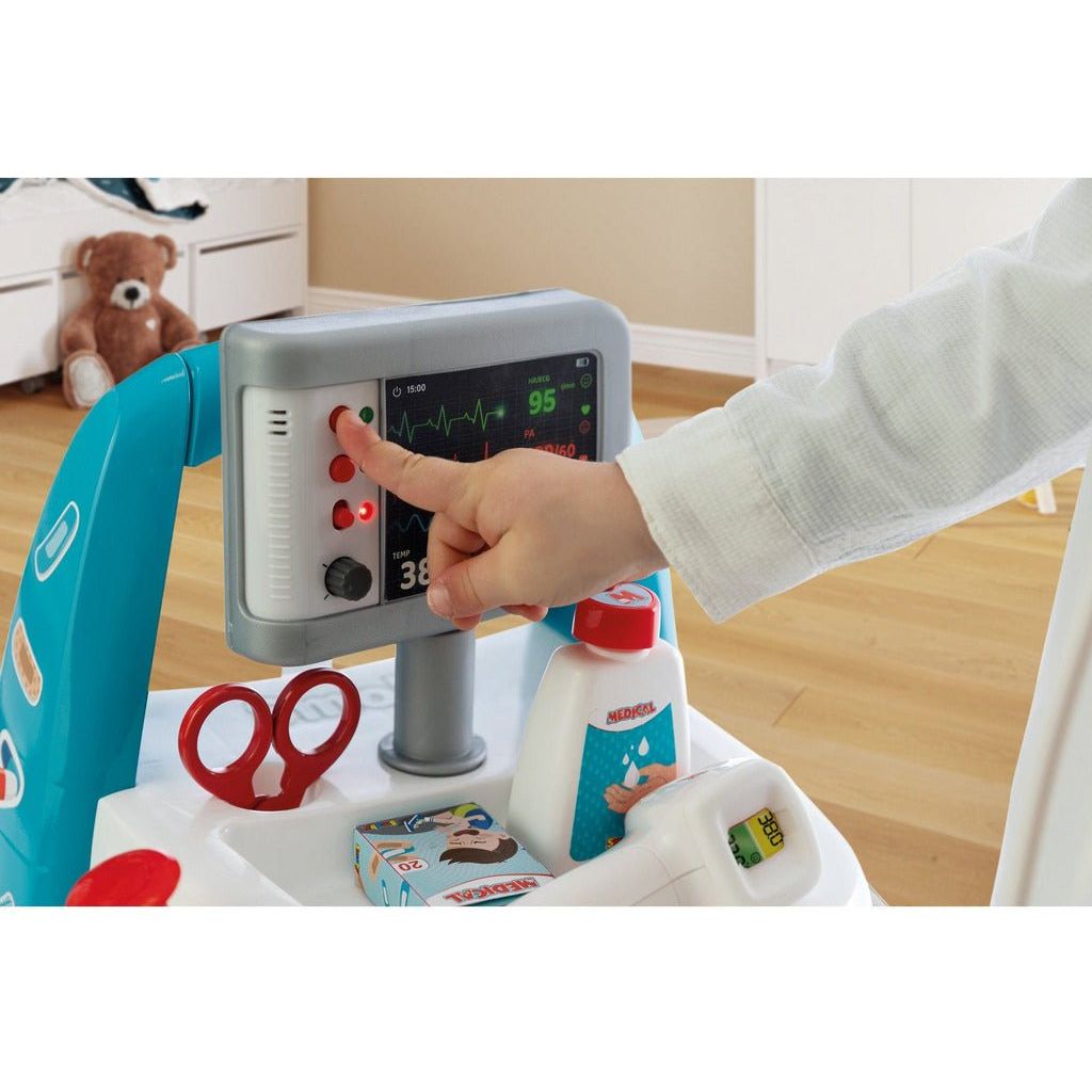 Smoby Medical Rescue Trolley heart monitor