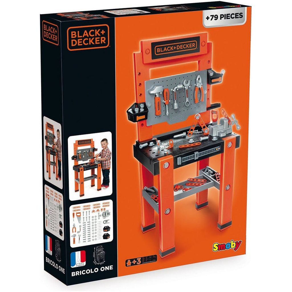 Smoby Black + Decker Bricolo One Workbench and Roleplay Tools