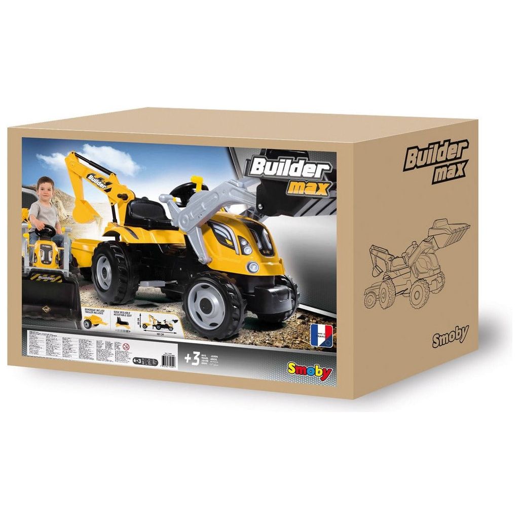 Smoby Builder Maxx Tractor & Trailer box