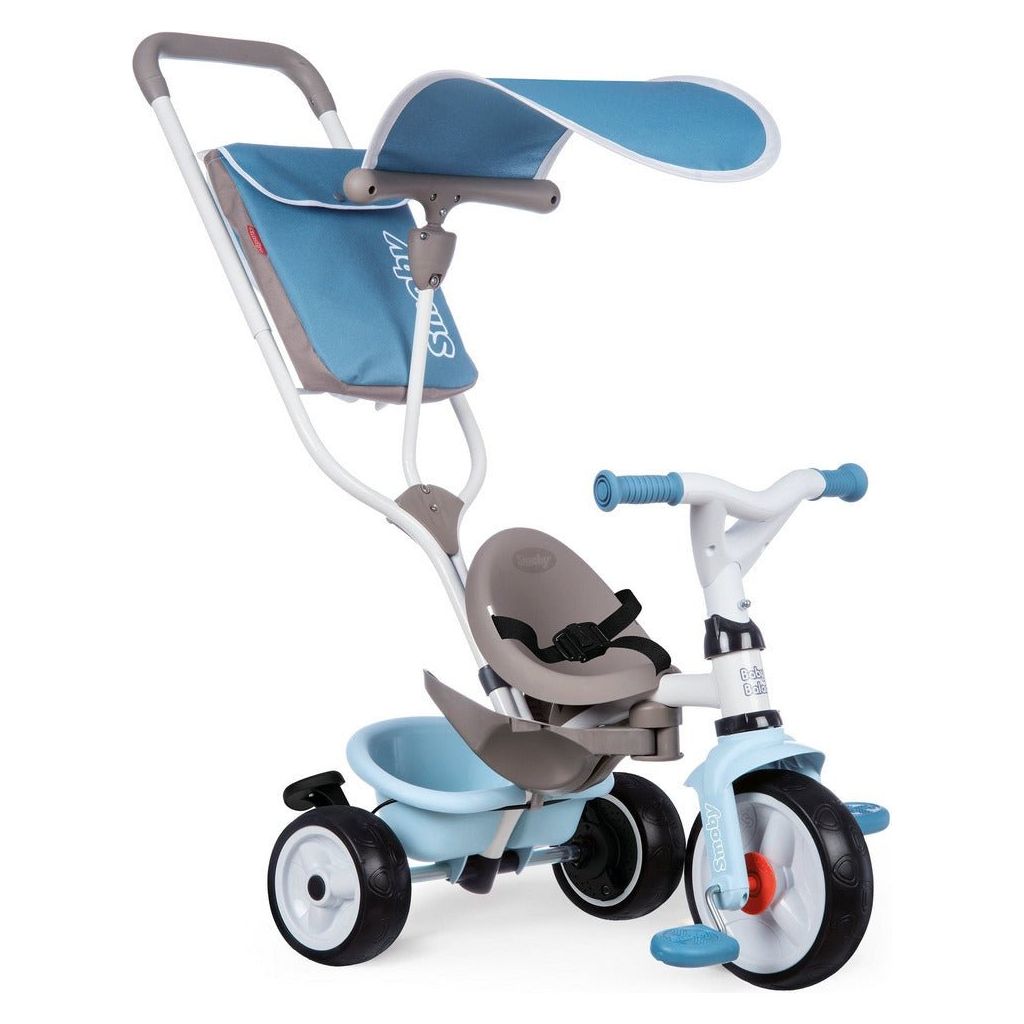 blue Smoby Baby Balade Trike - 10 months plus -  with canopy up