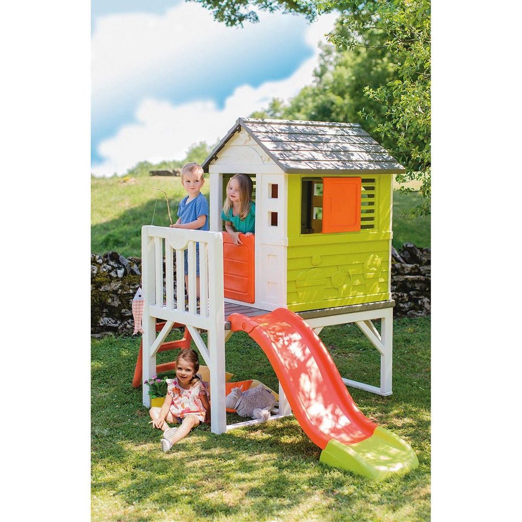 Smoby House On Stilts Playhouse in garden