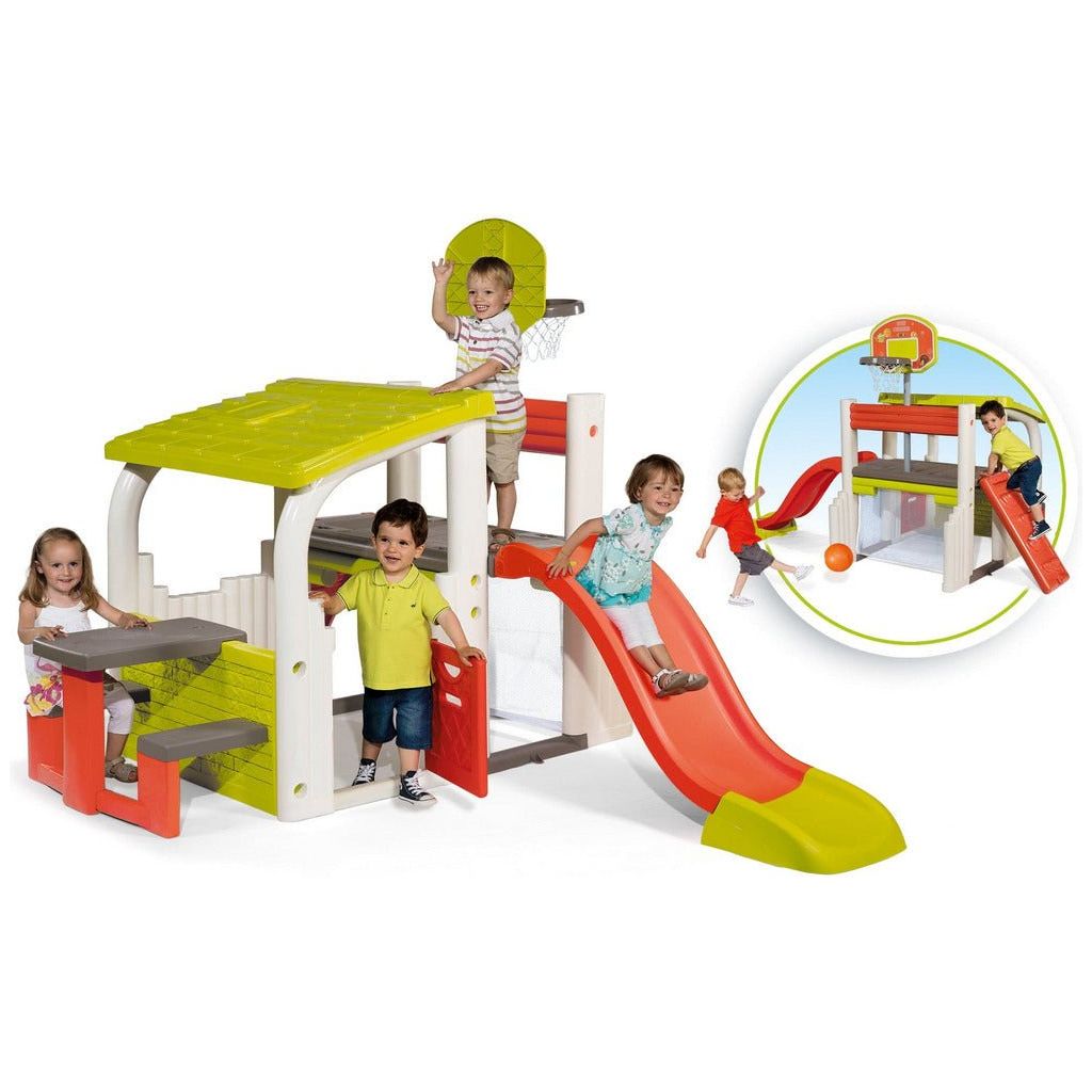 children playing with Smoby Fun Centre