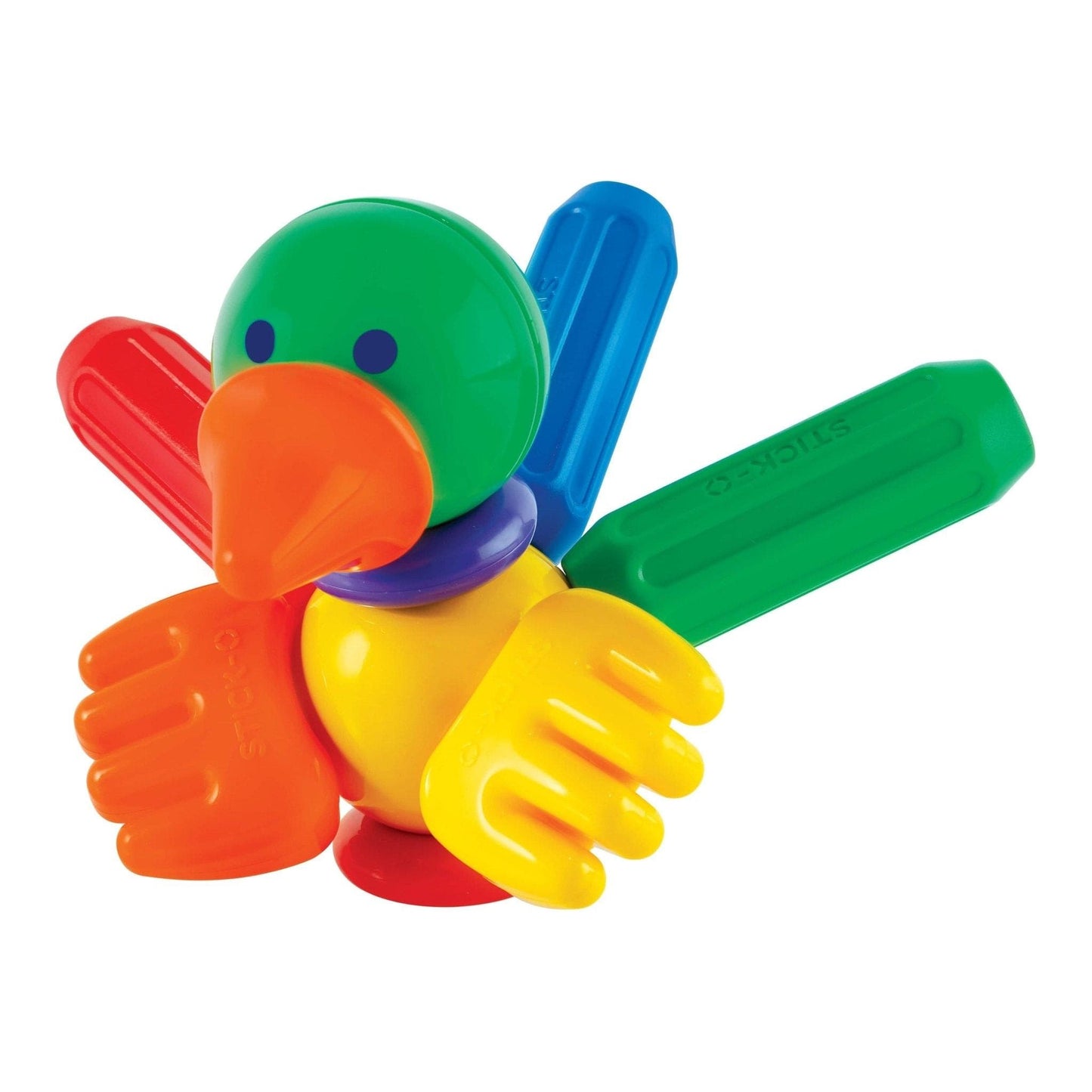 close up of duck from Magformers Stick-O Creator 60 Piece Set