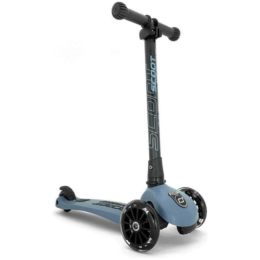 Scoot and Ride Highwaykick 3 Scooter - Age 3+ - Led Steel