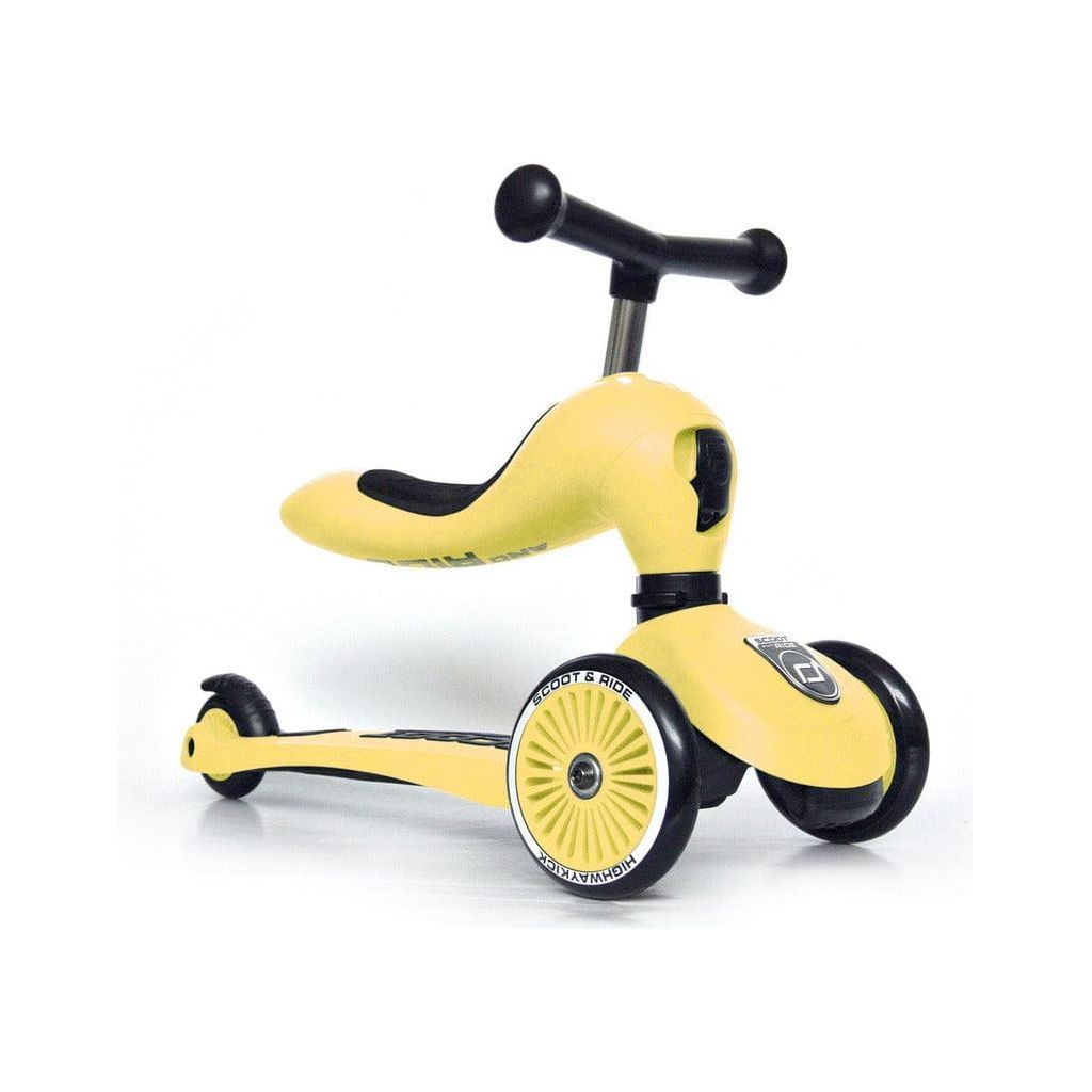 Scoot and Ride Highwaykick 1 - Lemon - Age 1-5 Years seat mode