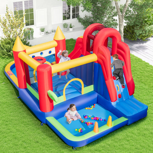 Inflatable Bouncy Castle with Waterslide - without Blower