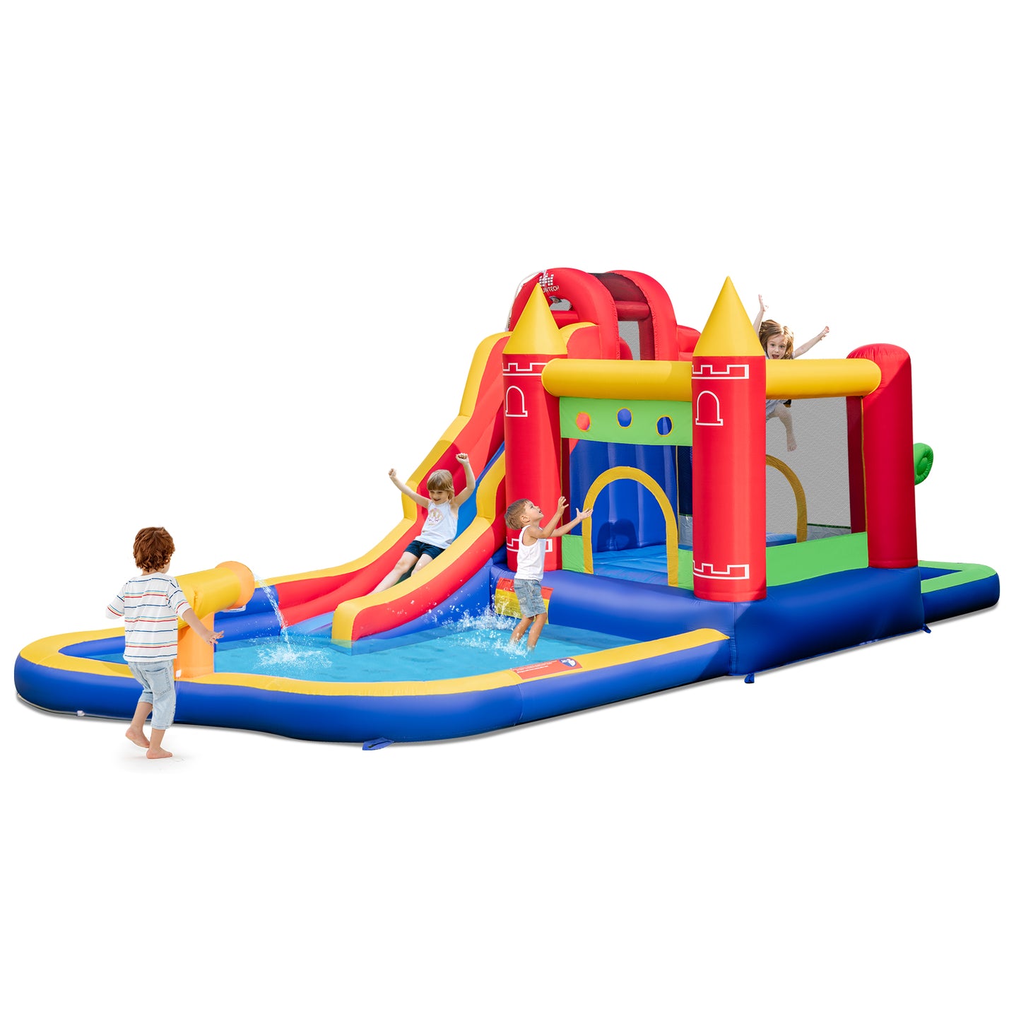 Inflatable Bouncy Castle with Waterslide - without Blower