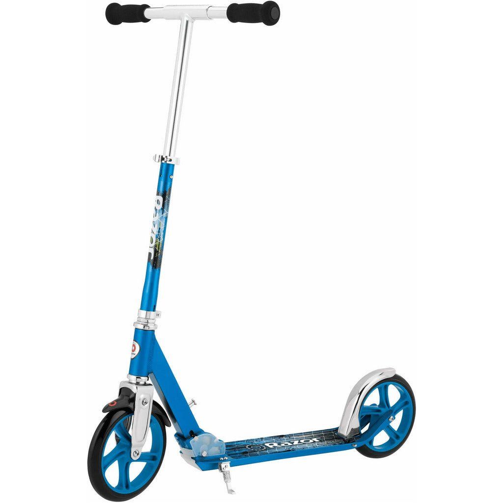 Razor A5 LUX Scooter - Blue front right side