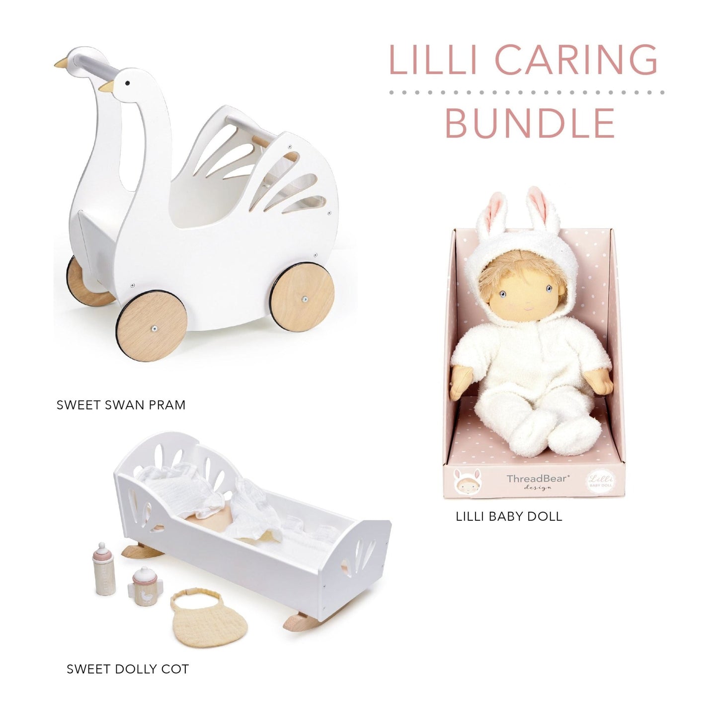 Lilli Caring Bundle - The Online Toy Shop - Wooden Role Play Toy - 2