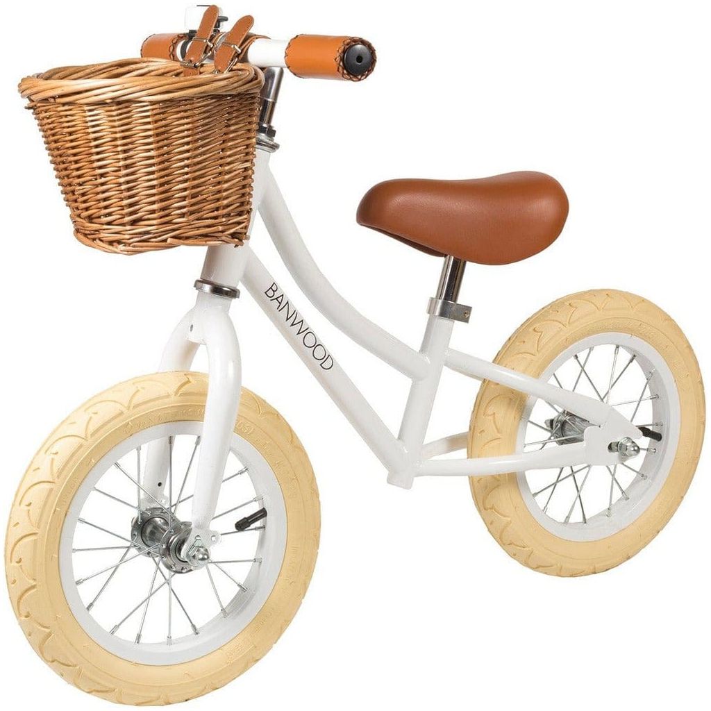 Banwood First Go Girl Balance Bike - Age 3-5 - White The Online Toy Shop