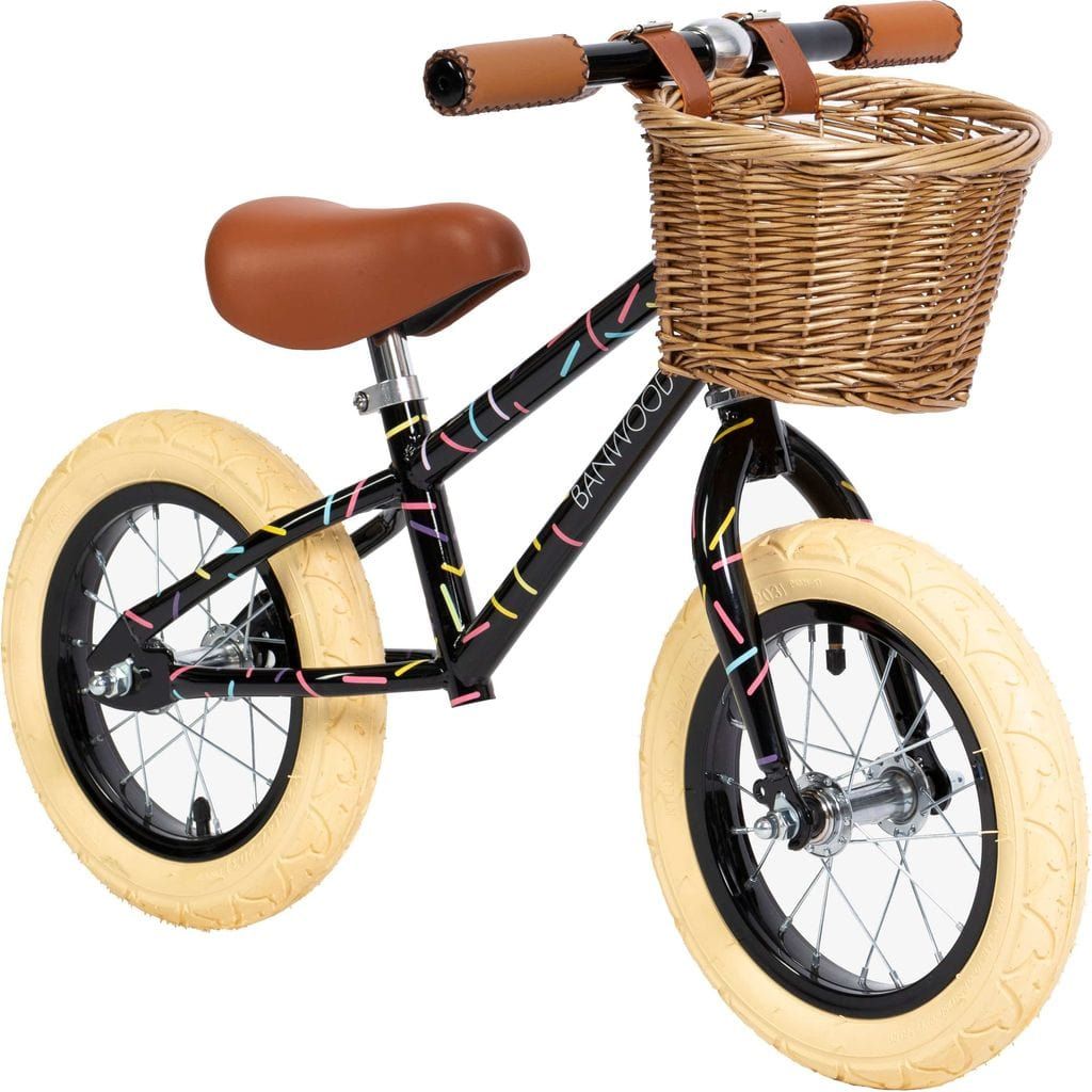 Banwood Balance Bike Vintage x Marest - Allegra Black front right