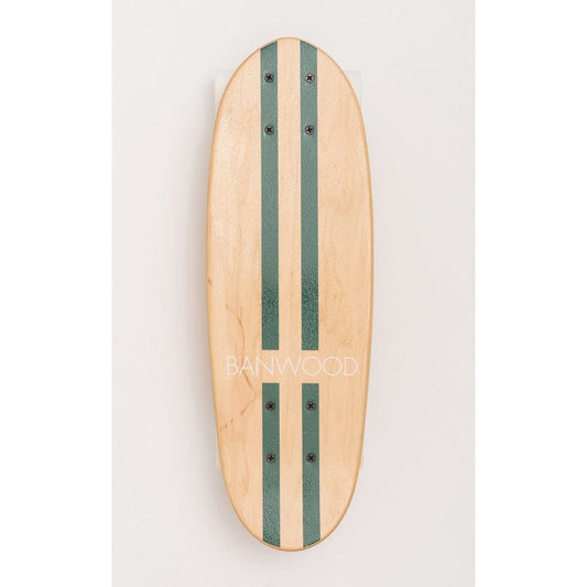 Banwood Kids Skateboard - Green deck with green stripes