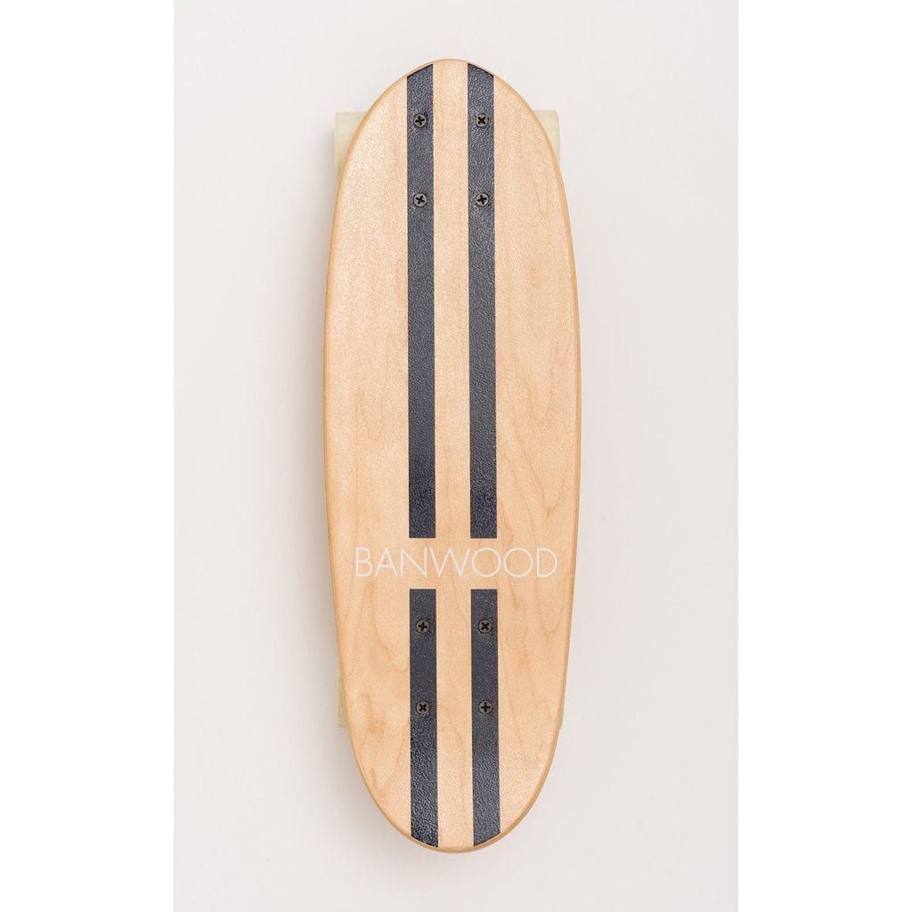 Banwood Kids Skateboard - Navy deck with navy stripes