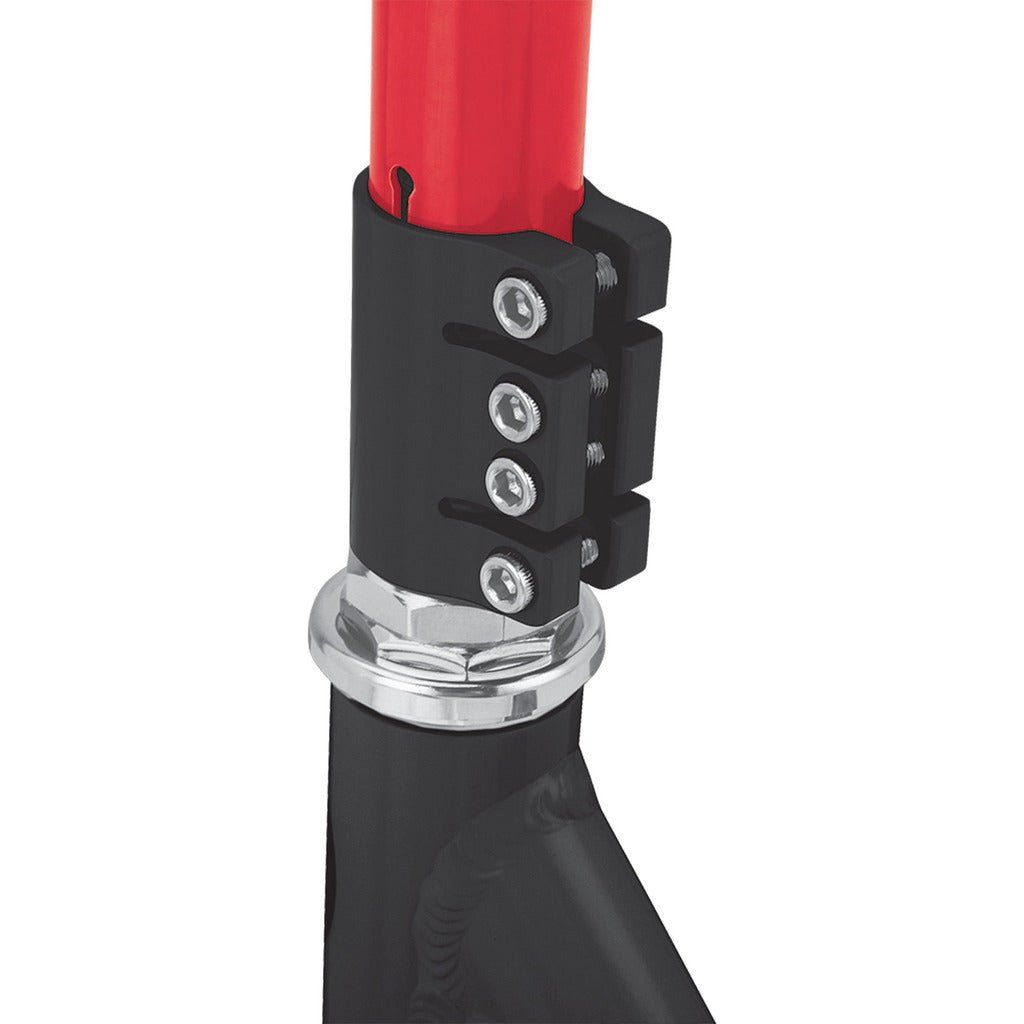 Razor Beast V6 Scooter - Red handlebar tube close up