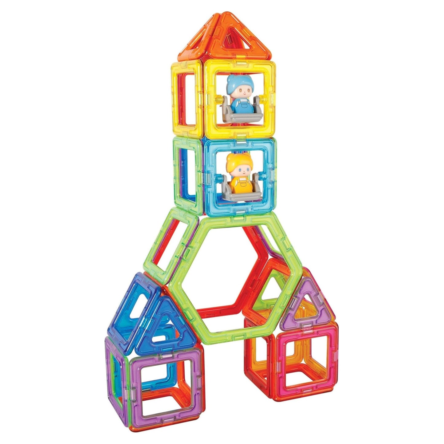 tower made from Magformers Construction Toys Carnival Plus Set 