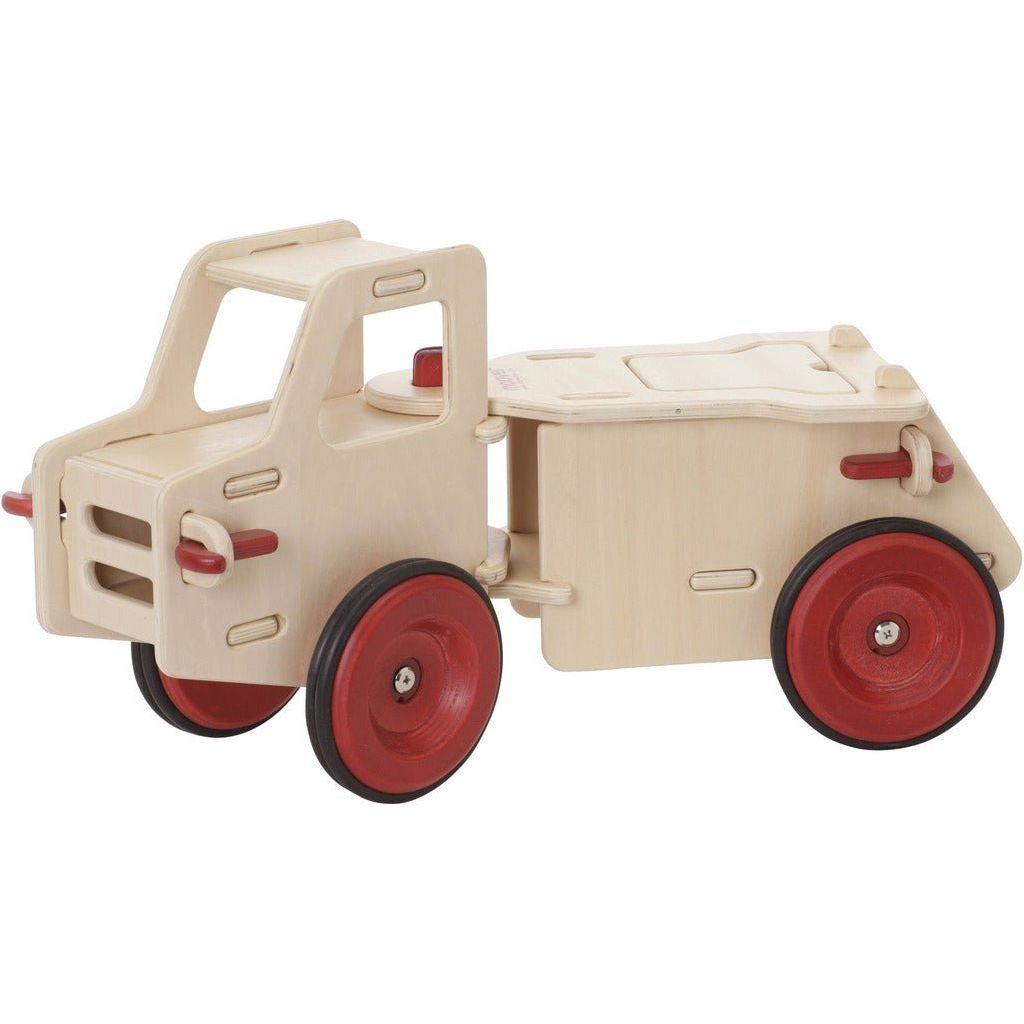 Natural wood Moover dump truck ride on