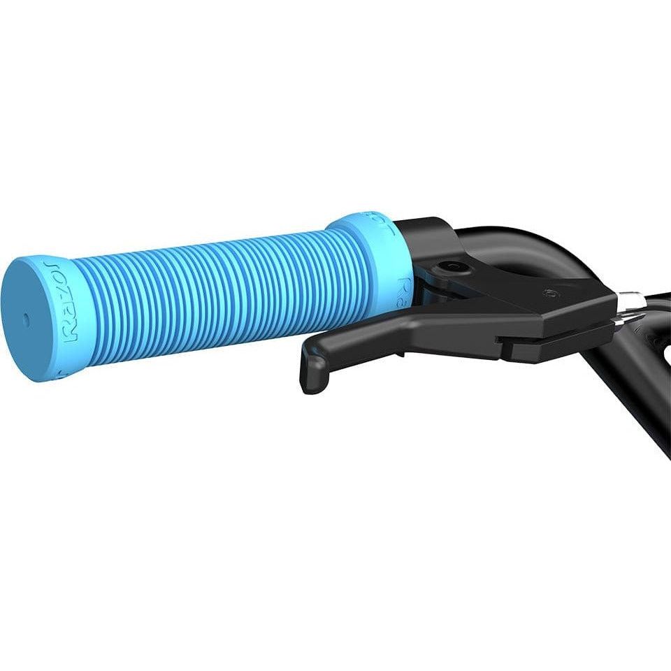 Razor Flashback Scooter - Pink rubber handlebar grip and brake close up