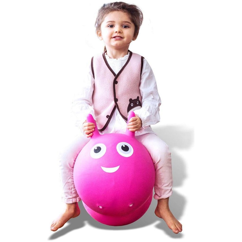 child sitting on Micro Scooter Ride On Air Hopper - Pink