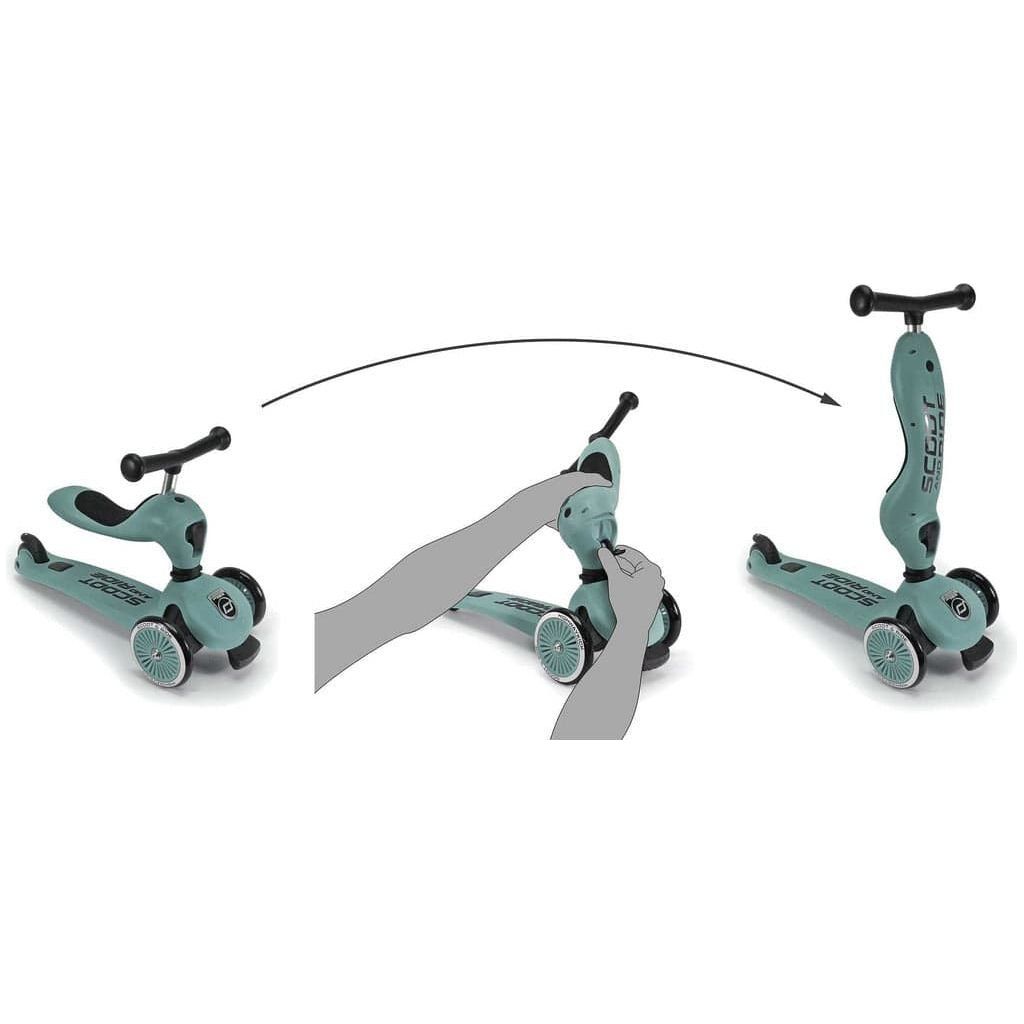 Scoot and Ride Highwaykick 1 - Forest - Age 1-5 Years mode adjustment instructions