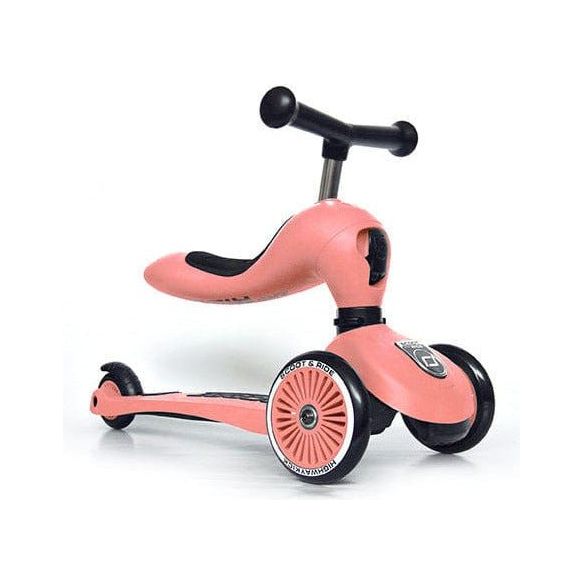 Scoot and Ride Highwaykick 1 Scooter - Peach - Age 1-5 Years seat mode