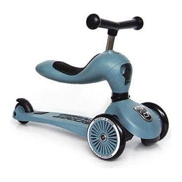 Scoot and Ride Highwaykick 1 Scooter - Steel - Age 1-5 Years in ride on mode