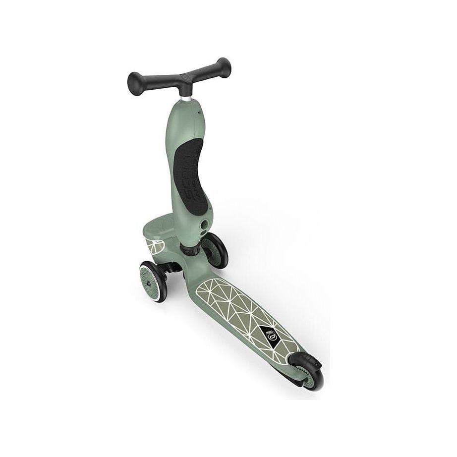 Scoot and Ride Highwaykick 1 Lifestyle Scooter - Green Lines rear left