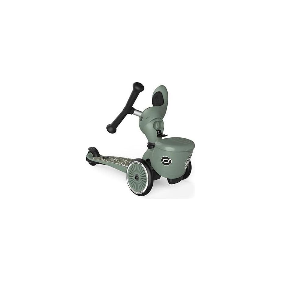 Scoot and Ride Highwaykick 1 Lifestyle Scooter - Green Lines handlebar adjustment