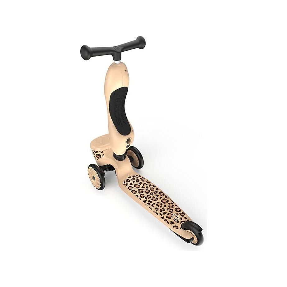 Scoot and Ride Highwaykick 1 Lifestyle Scooter - Leopard deck