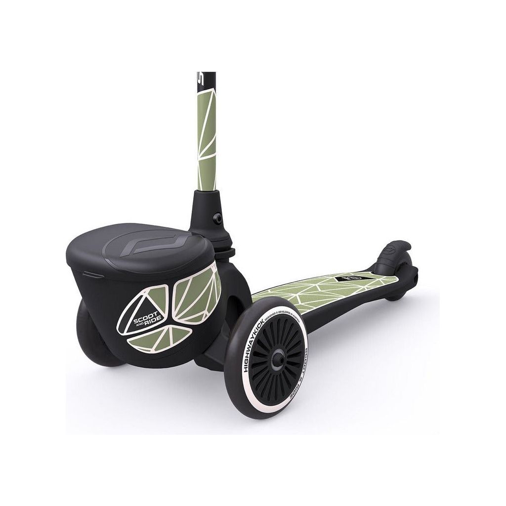Scoot and Ride Highwaykick 2 - Age 2+ - Green Lines storage box close up