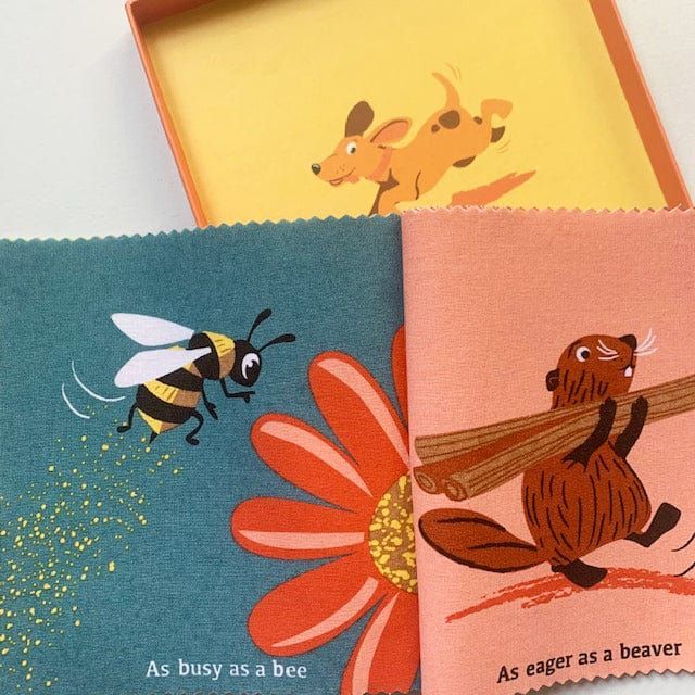 close up of book pages from ThreadBear Brave as a Bear Toy & Book Bundle