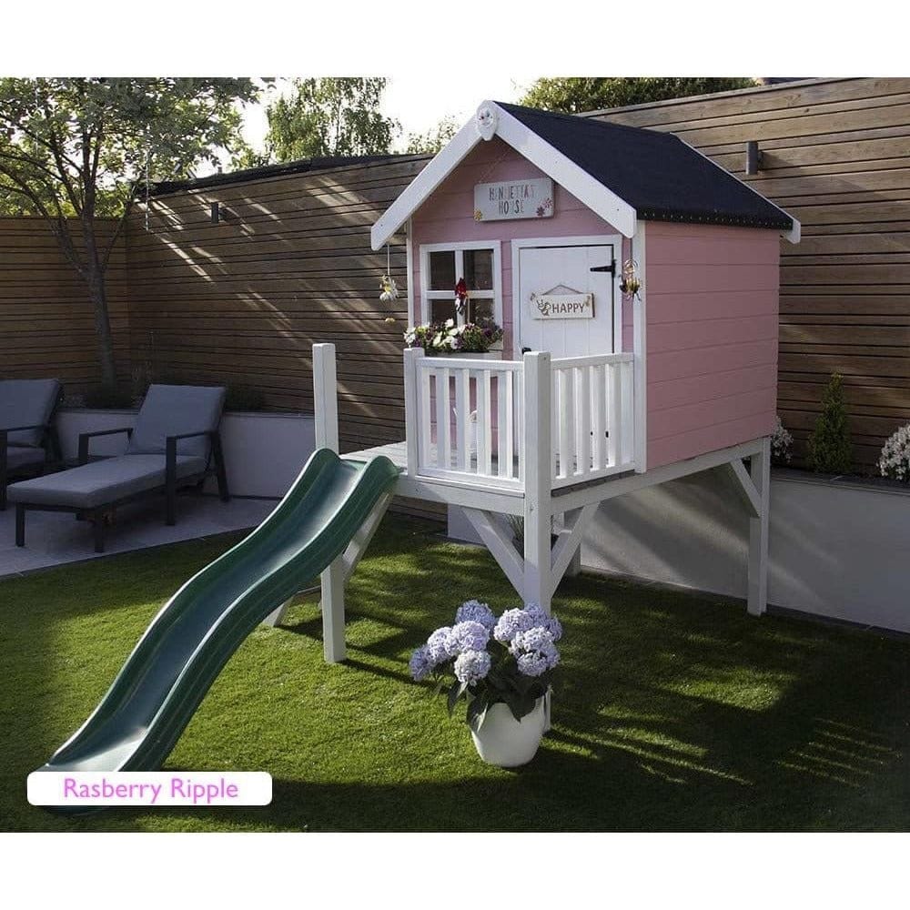 Little Rascals Jasper Wooden Playhouse in garden on lawn