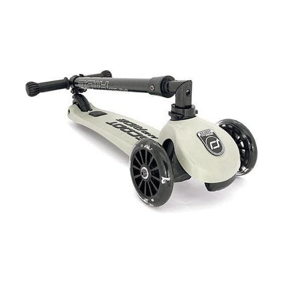 Scoot and Ride Highwaykick 3 - Age 3+ - Led Ash with folded handlebars