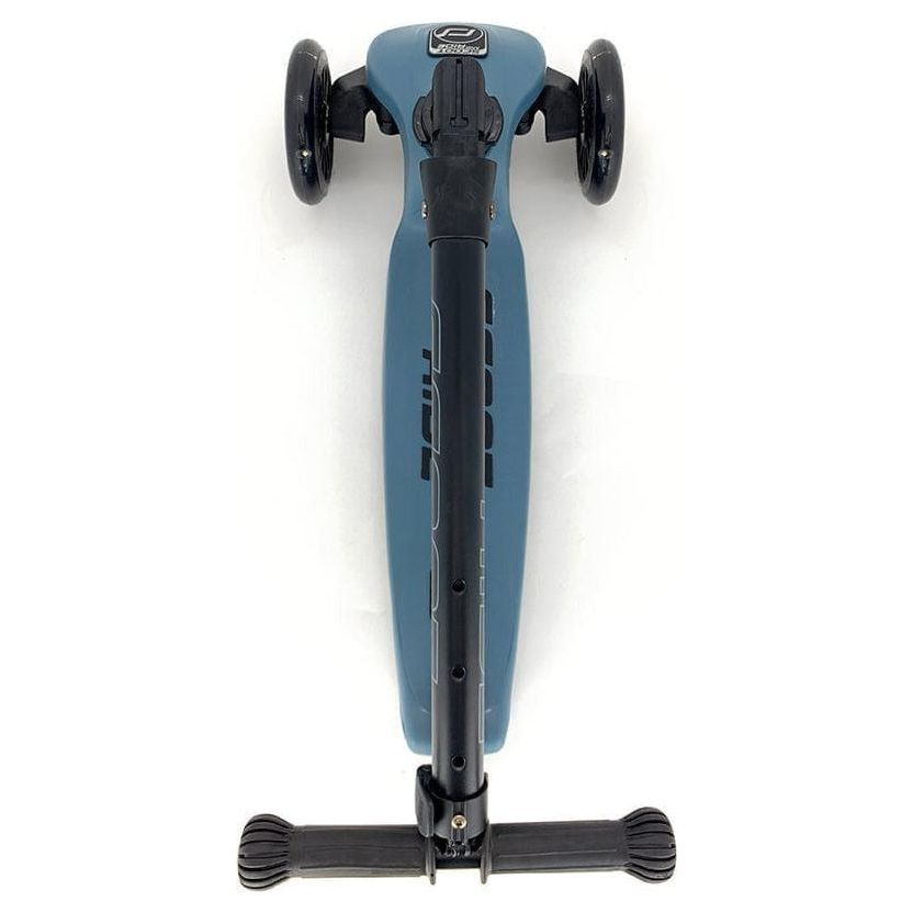 Scoot and Ride Highwaykick 3 Scooter - Age 3+ - Led Steel with folded handlebar top