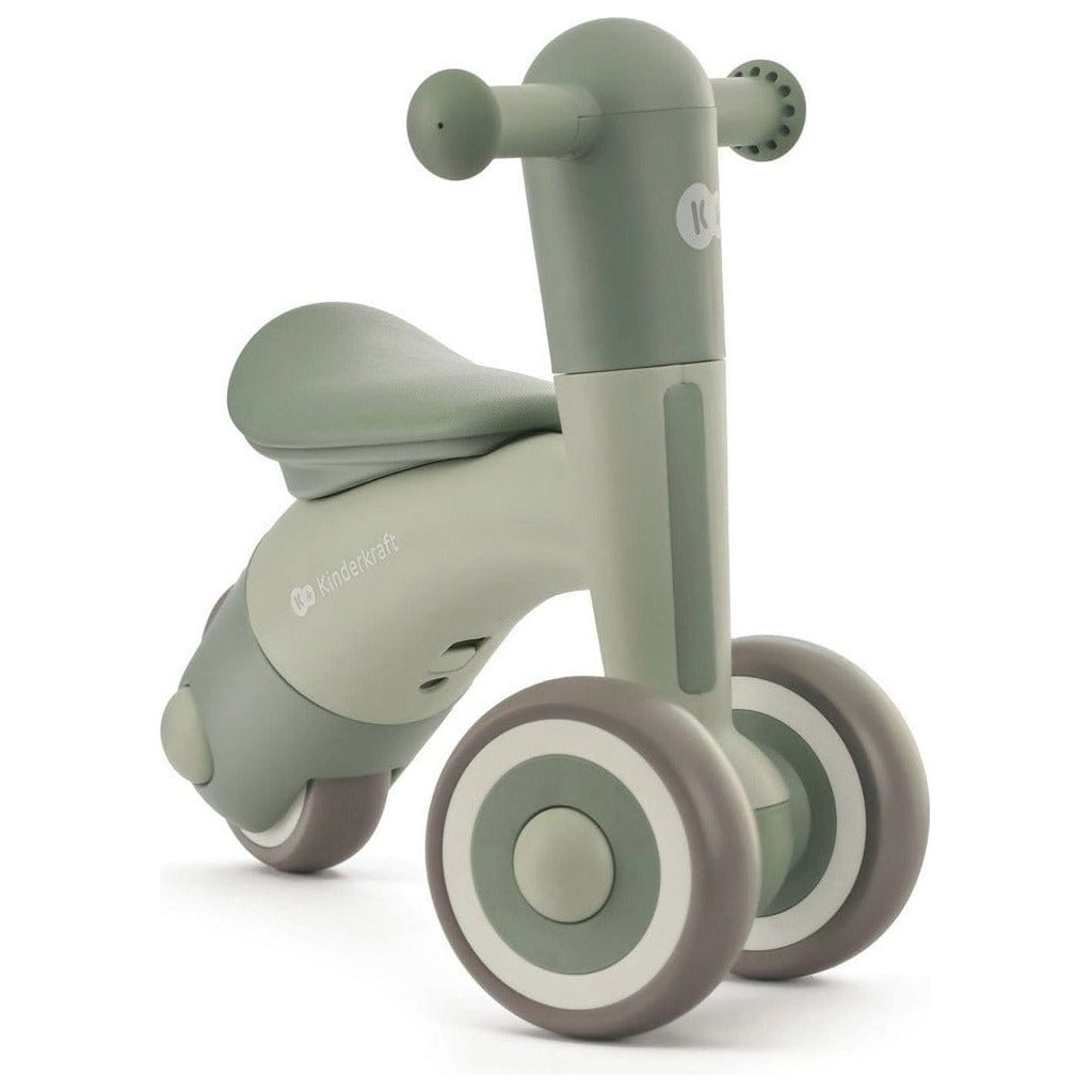 Green Kinderkraft Minibi Tricycle front left