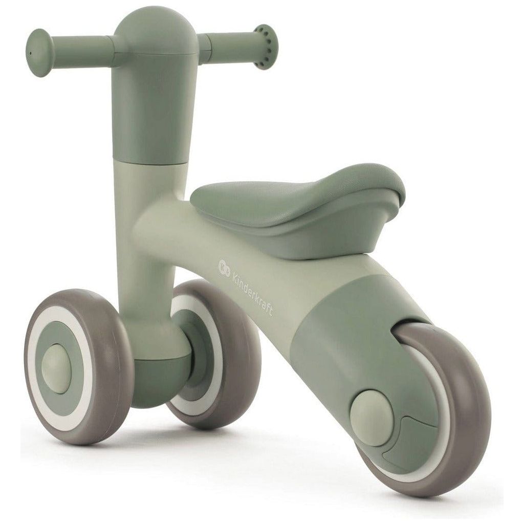 Green Kinderkraft Minibi Tricycle rear left