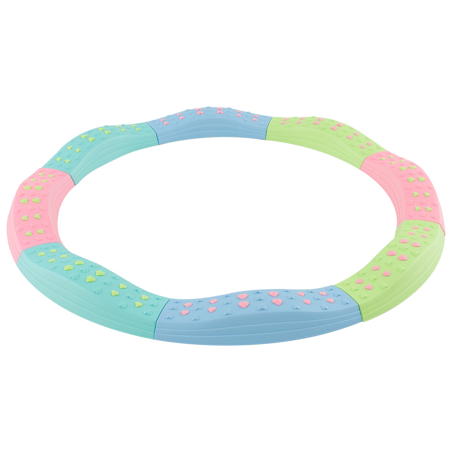 Kids Balance Beams 20 Pieces Stepping Stones with Bottom Mats-Macaron Green