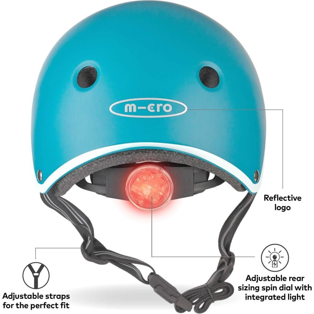 Micro Scooter Kids Helmet - Aqua Deluxe Size Small 51-54cm